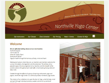 Tablet Screenshot of northvilleyogacenter.com